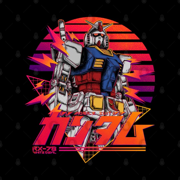 gundam rx 78 retro by opoyostudio