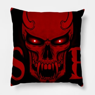 Red Skull Pillow