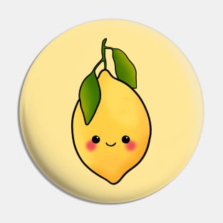 Little Cute Yellow Lemon Kawaii Drawing Pin