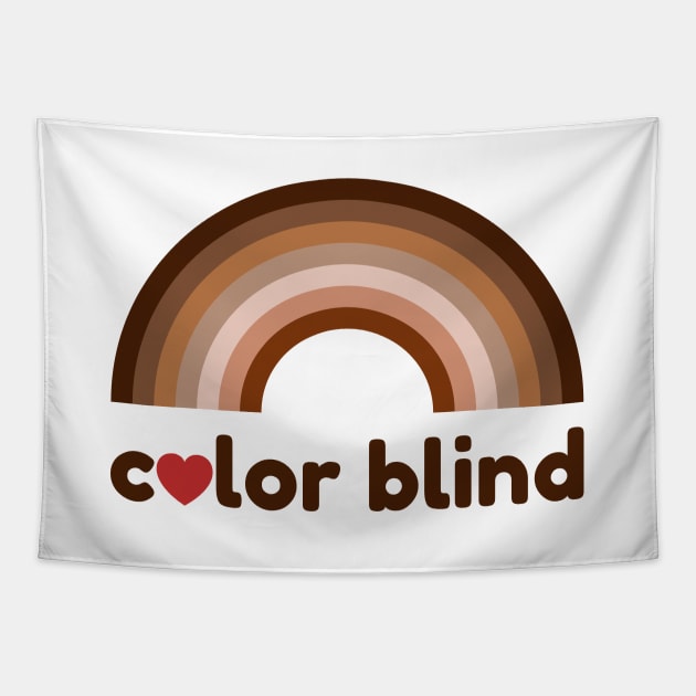 Color blind love rainbow Tapestry by seanfleming