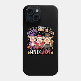 Halloween Thanksgiving Christmas Holiday Mashup Phone Case