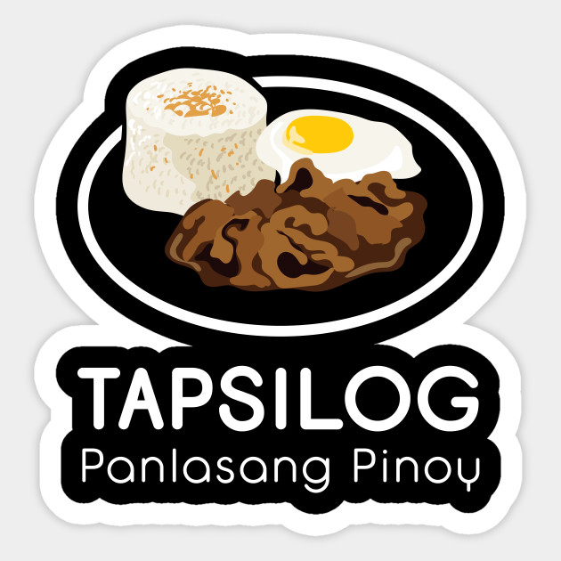 filipino food tapsilog panlasang pinoy design gift idea filipino food sticker teepublic filipino food tapsilog panlasang pinoy design gift idea