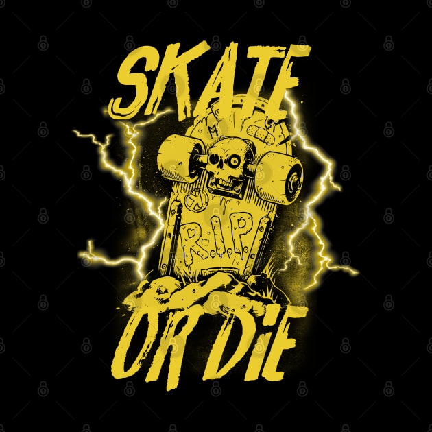 Skate or die - Yellow Gold by Skate Merch