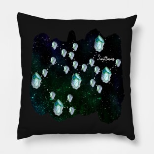 Sagittarius Constellation in Labradorite - Star Signs and Birth Stones Pillow