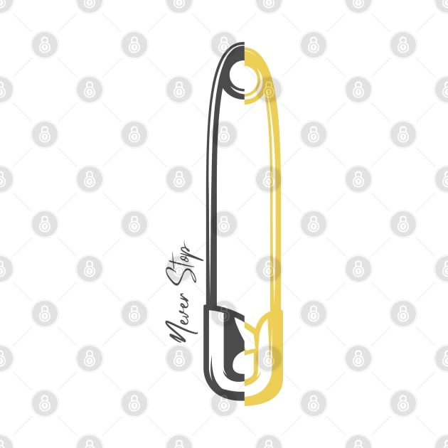 Safety Pin by LylaLace Studio