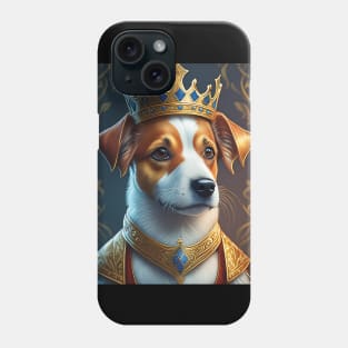 Jack Russell Brown and white art portrait Phone Case