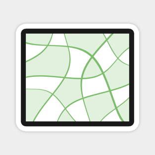 Abstract - green and white. Magnet