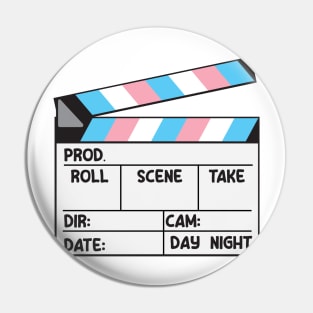 Film Slate - Trans Pride Pin