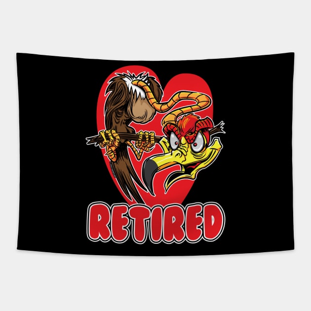 Retired Old Buzzard Tapestry by eShirtLabs