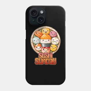 Sushi Sunday Foodie Design Phone Case