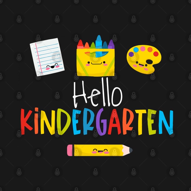 Hello Kindergarten,first day of school,Hello Kindergarten Back to School by Titou design