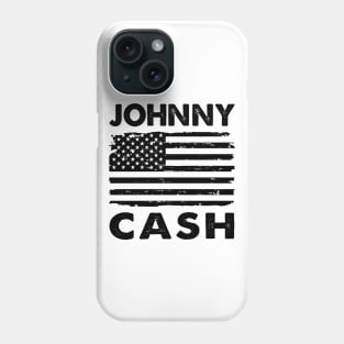 Retro American Flag Johnny Cash Phone Case