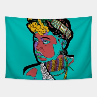 Colorful African boy portrait Tapestry