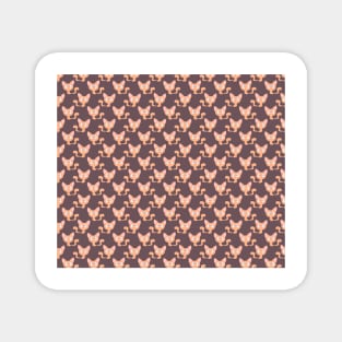 Orange Kitty Pattern Magnet