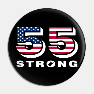 55 Strong - West Virginia 55 United - WV STRONG - 55 Strong Shirt Pin