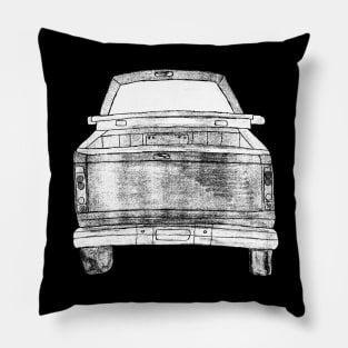 Classic Truck Monochrome Pillow