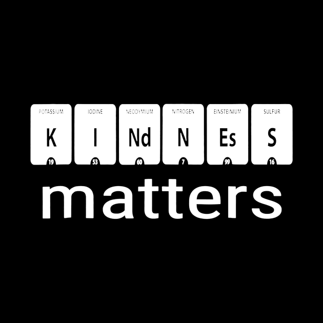 Science Teacher Gift Kindness Matters Periodic Table by Alita Dehan