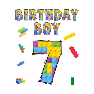 7th Happy Birthday Boy Gift T-Shirt