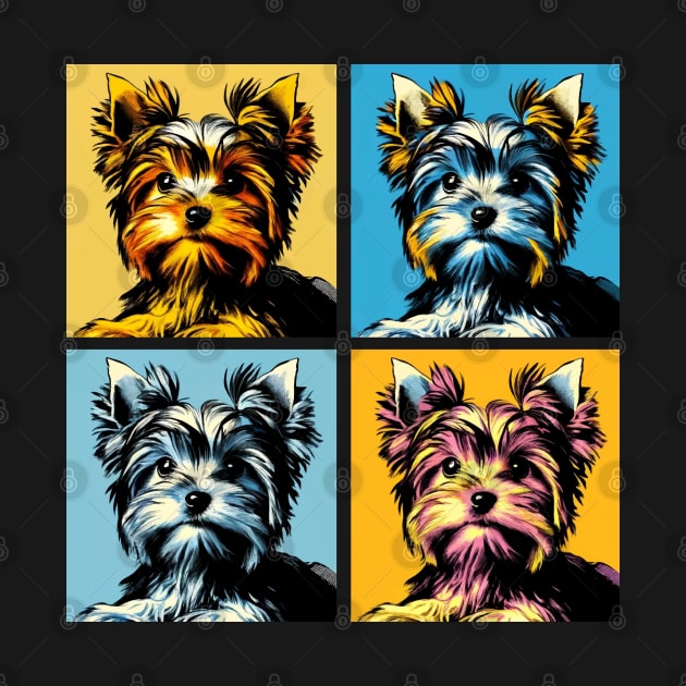 Pop Retro Yorkshire Terrier Art - Cute Puppy by PawPopArt