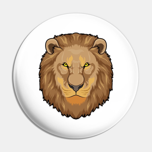 Angry Lion Pin by Markus Schnabel