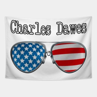AMERICA PILOT GLASSES CHARLES DAWES Tapestry