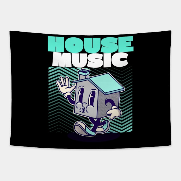 HOUSE MUSIC - Character Tapestry by DISCOTHREADZ 