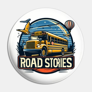 School Bus, Road Stories Pin