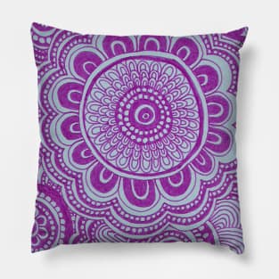 Purple Flowers Pillow