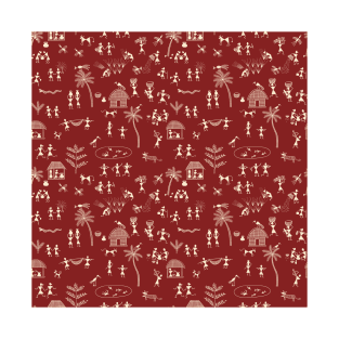 Warli art pattern T-Shirt