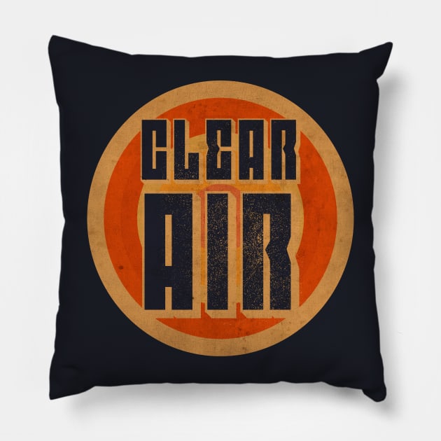 Vintage Clear Air Pillow by CTShirts