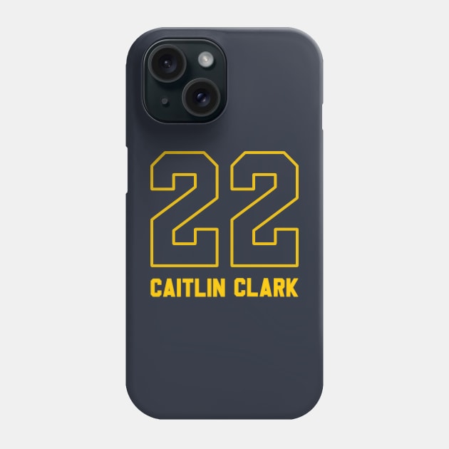 caitlin clark 22 is love Phone Case by teesmile