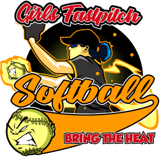 Girls Fastpitch Softball Magnet