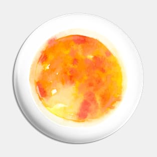 Sun Watercolor Illustration Pin