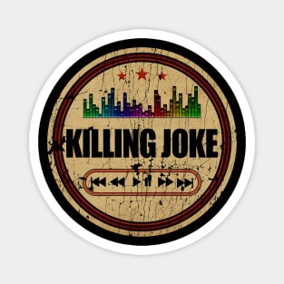 Graphic Killing Joke Name Retro Distressed Cassette Tape Vintage Magnet