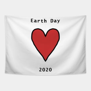 Big Red Heart for Earth Day Tapestry