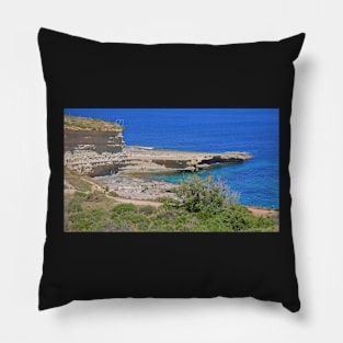 St. Peter's Pool, Malta. Pillow