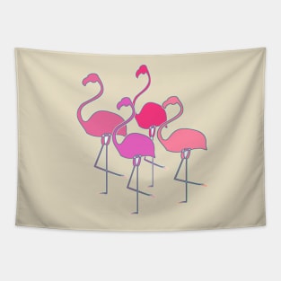 Can't Stop Flamingos-a-Go-Go Tapestry