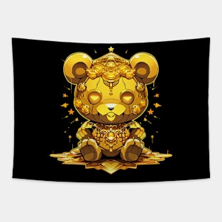 gold bear Tapestry