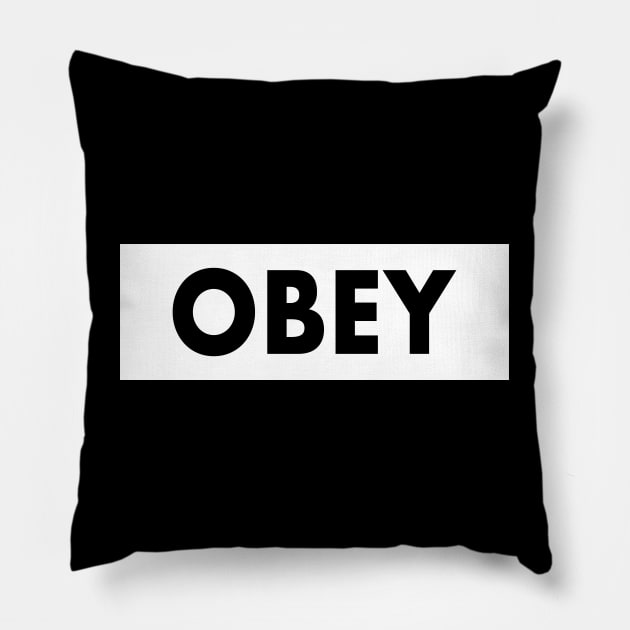 OBEY - They Live (1988) - John Carpenter Pillow by Hounds_of_Tindalos