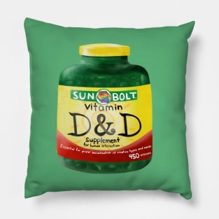 vitamin d&d Pillow