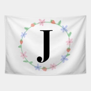 “J” initial Tapestry