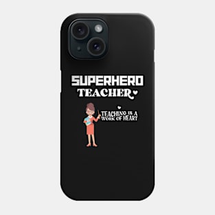 Lady Superhero Teacher Phone Case