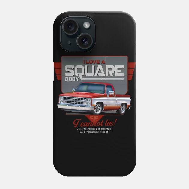 Square Body Chevy Phone Case by hardtbonez