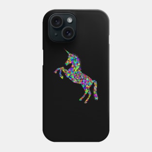 Jumping and colorful Unicorn- Phone Case