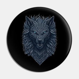 Scary Wolf Pin