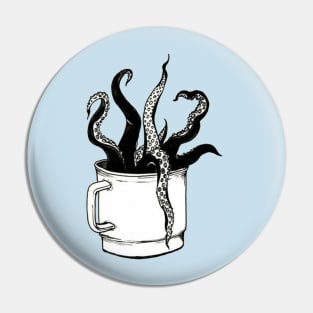 Coffee Tentacles Pin