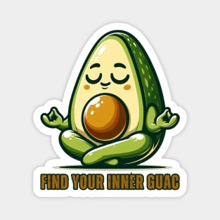 Zen Avocado - Inner Guac Guru Magnet