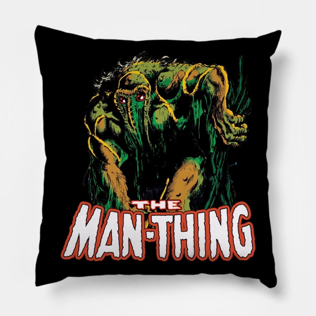 MAN-THING Pillow by PersonOfMerit