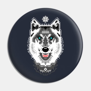 Silver Wolf Pin