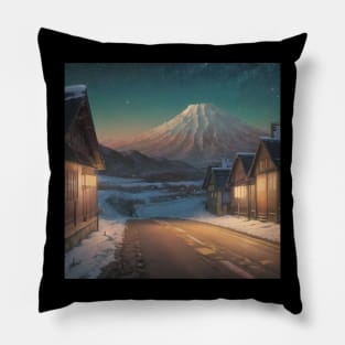 Noche Gélida En Japón Pillow